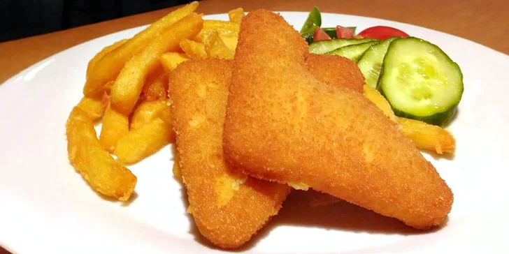 2x smažený sýr, hranolky a tatarka: Rychlý vegetariánský oběd pro dva