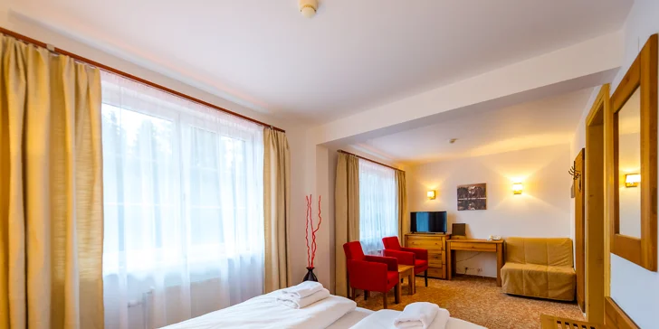 Stylová horská chata v Nízkých Tatrách: 2–5 nocí s polopenzí a wellness