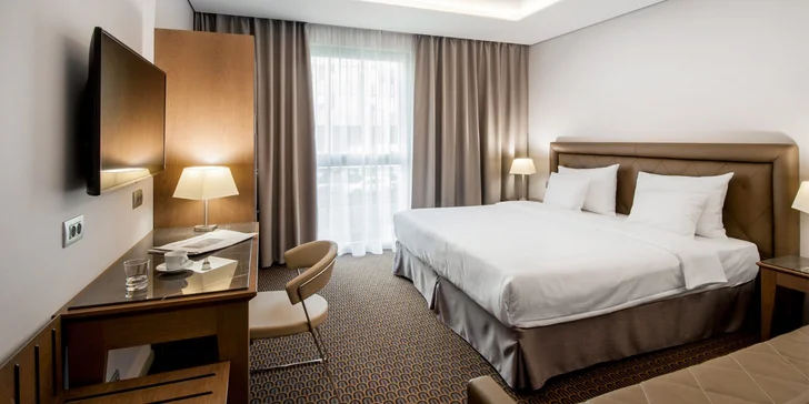 Moderný hotel na Rohanskom nábreží s bohatými raňajkami
