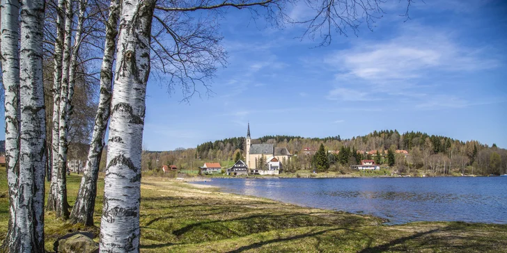 Odpočinkové jarní všední dny pro 2 až 4 osoby u Lipenské přehrady s wellness