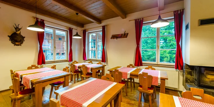 Stylová horská chata v Nízkých Tatrách: 2–5 nocí s polopenzí a wellness