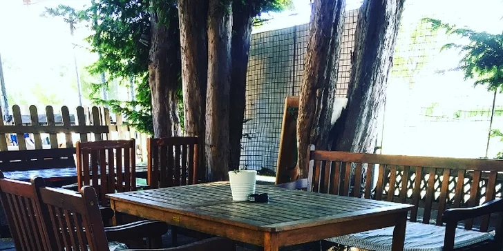 Poctivý burger v zahradní restauraci ve Štruncových sadech: 3 druhy