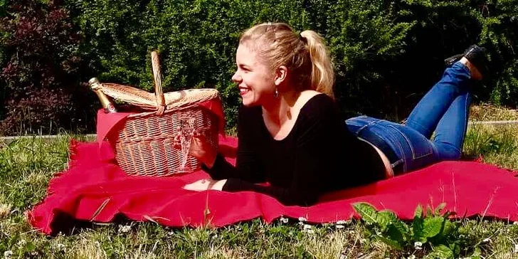 Piknik pro 1 nebo pro 2 s dekou a sektem: panini, salát, limonáda i medovník