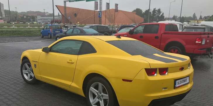 Jízda ve sporťáku Chevrolet Camaro "Bumblebee" z filmu Transformers