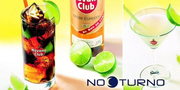 69 Kč za DVA míchané nápoje - Cuba Libre a Daiquri. Možnost vybrat si dva stejné drinky. Skvělá atmosféra a pití baru Nocturno s 50% slevou.