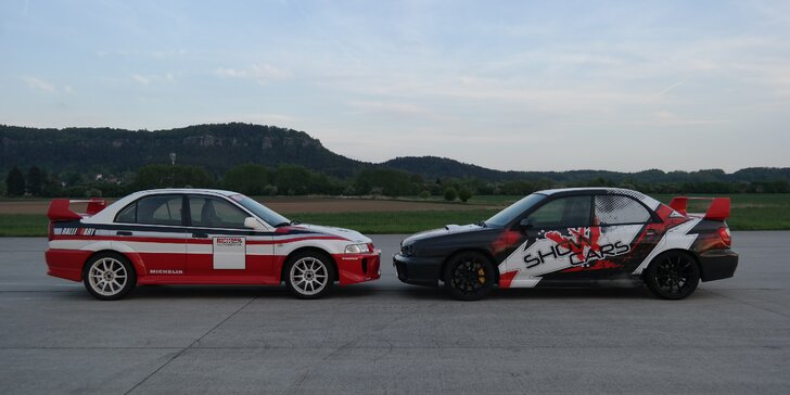 Jízda na okruhu Brno se Subaru Impreza WRX STI a Mitsubishi Lancer EVO