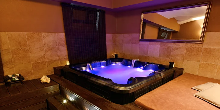 Privátní wellness pro dva: vířivka, sauna i varianty s občerstvením