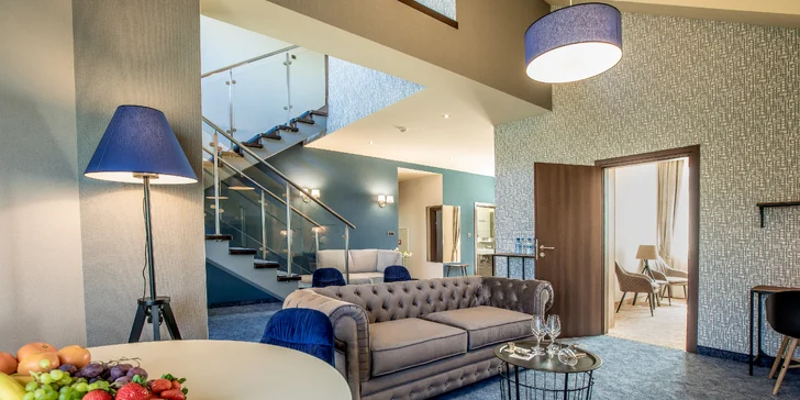 Zvolit můžete i ubytování v dvoupodlažním apartmánu. 