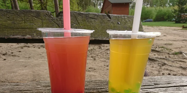 Ať má den šťávu: Bubble Tea o objemu 0,45 l s kuličkami a želé dle výběru