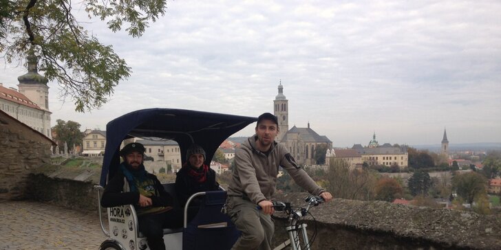 Vyhlídkové jízdy v rikše a návštěva nejen chrámu sv. Barbory v Kutné Hoře