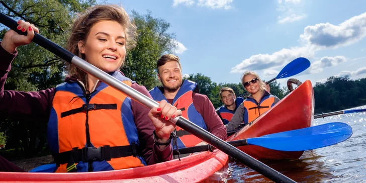 Kajak, raft i paddleboard během jednoho dne vč. vybavení a instruktora