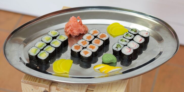 Sushi boxy na váš stůl: až 68 čerstvých kousků v setech pro 1, 2 či 4 osoby