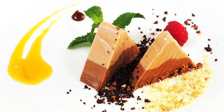 5chodové degustační menu: roastbeef, hráškový krém, steak, sorbet i dezert