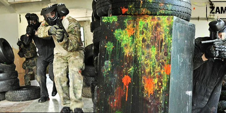 Neomezená paintballová akce uvnitř nebo venku