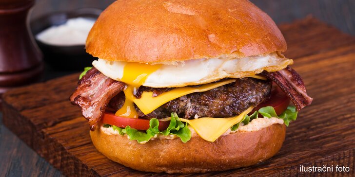 Nadupaný hovězí burger v centru Plzně: American nebo Mexican burger