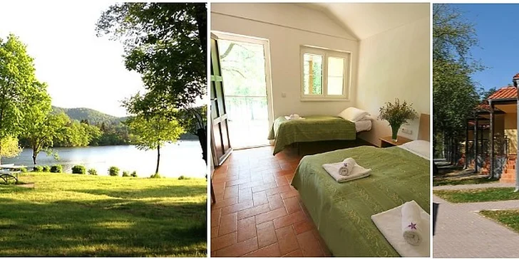 Týdenní dovolená v bungalovu na Slapech pro 3 osoby včetně POLOPENZE