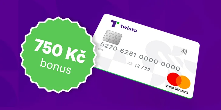 Zkuste Twisto kartu: získáte 750 Kč na útratu a cestovní pojištění pro rodinu