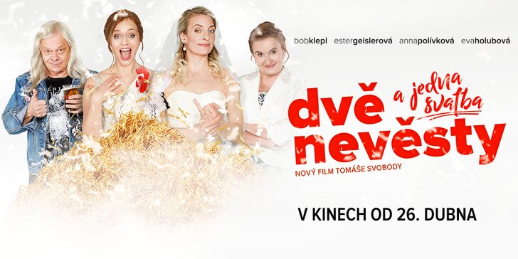 Dvě nevěsty a jedna svatba: 2 vstupenky na novou českou komedii