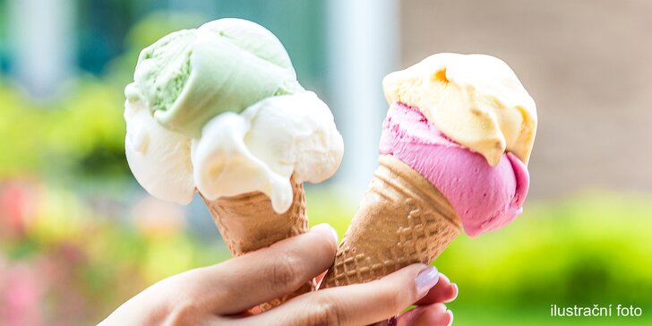 Osvěžující mlsání: 2 kopečky zmrzliny Carte d'Or dle výběru