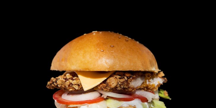 Burger menu: Hamburger dle výběru, hranolky, salát i pití v Lysé a Mělníku