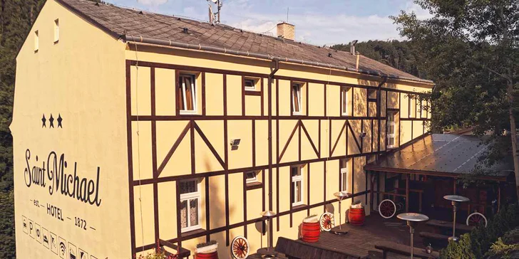 Klid v hotelu u lázeňského lesa vč. bazénu, sauny a možnosti masáže i vířivky