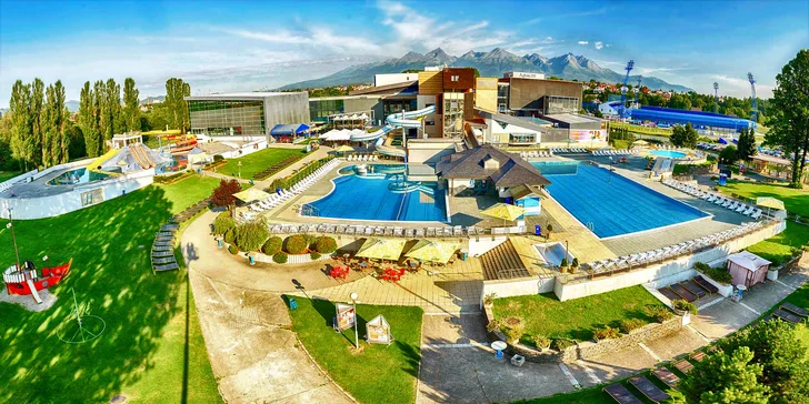Jaro či léto pod Tatrami: polopenze i neomezený vstup do AquaCity Poprad