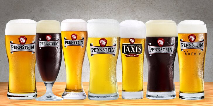 Metr piva: 10x 0,5 l piva z pivovaru Pernštejn dle výběru z 8 druhů