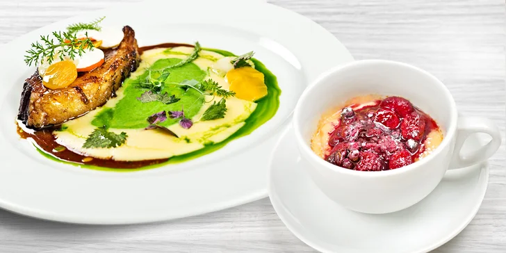 Luxusní degustační menu: chobotnice, lanýž, selečí porchetta i vinné párování