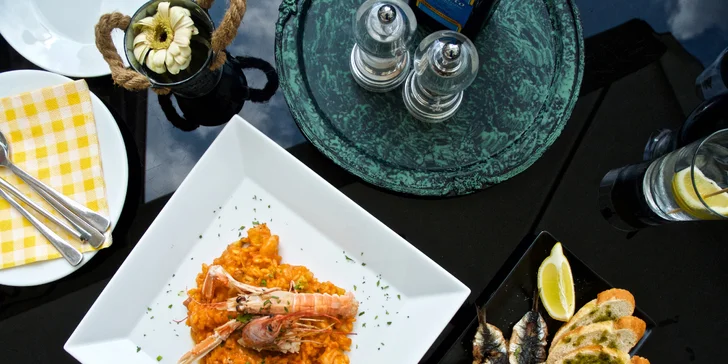Menu od italských kuchařů: risotto s mořskými plody i vlastní zmrzlina