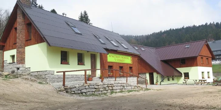 Apartmány jsou nově zrekonstruované.