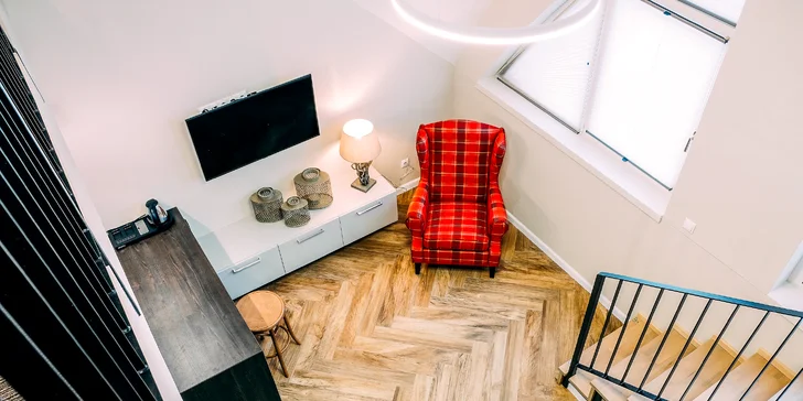 Vaše srdce jistě zaplesá i při pohledu na útulný mezonetový apartmán.