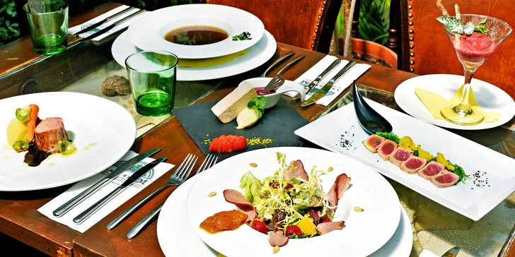 6chodové menu v La Bodeguita del Medio: kachna, tuňák, panenka i dezerty