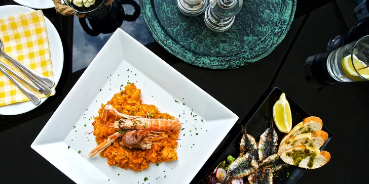 Menu od italských kuchařů: risotto s mořskými plody i vlastní zmrzlina