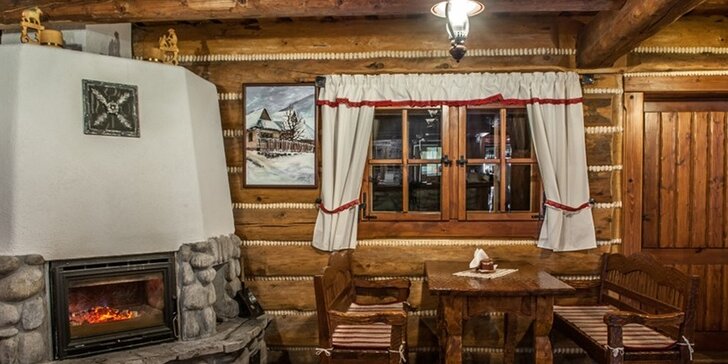 Kouzelný pobyt v rustikální srubové kolibě na Liptově pod Tatrami pro 2