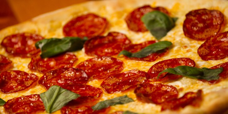 Pizza a nealko nápoj pro 1 nebo 2: vegetariánská, žampionová i pikantní