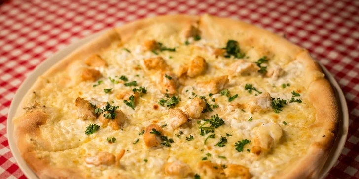 Pizza a nealko nápoj pro 1 nebo 2: vegetariánská, žampionová i pikantní