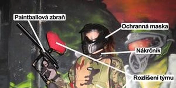 Neomezená paintballová akce uvnitř nebo venku