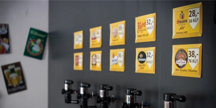Litr točeného piva v PET láhvi s sebou: plzeň, IPA i Primátor Weizenbier