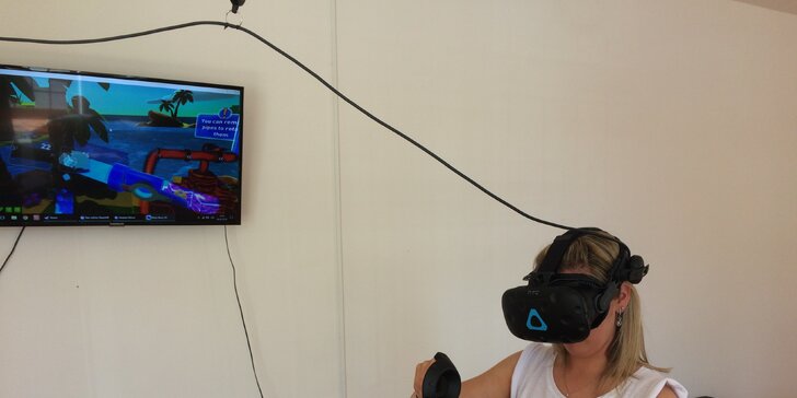 Hodina virtuální reality pro 1–4 osoby s brýlemi HTC Vive