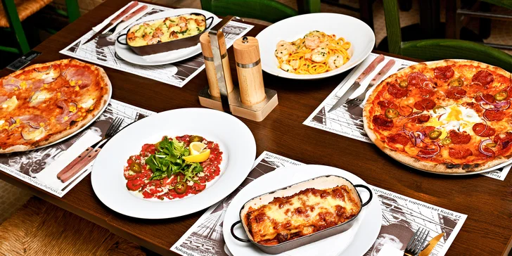 Ochutnejte Itálii: voucher do restaurace Pizzeria Carllino, 500–⁠⁠⁠⁠⁠⁠1500 Kč