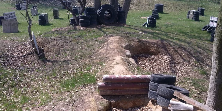 Paintball na dvou hřištích a kompletní vybavení