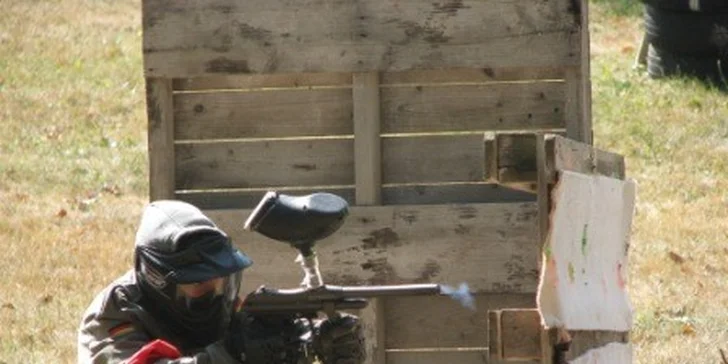 Paintball na dvou hřištích a kompletní vybavení