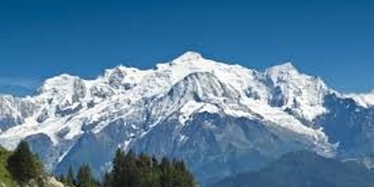 Mont Blanc - nejvyšší hora Evropy.
