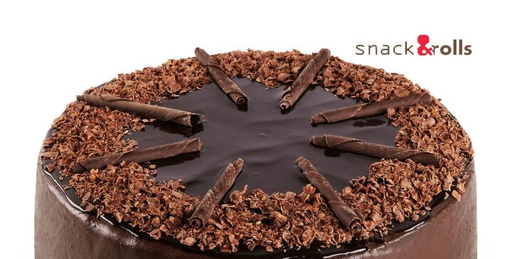 Lahodný čokoládový dort ze Snack & Rolls