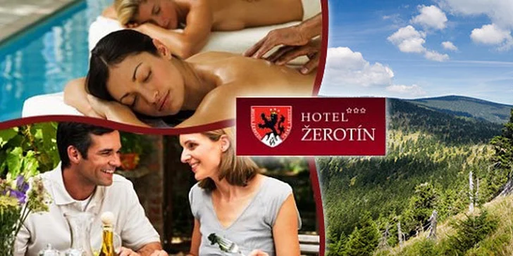 1499 Kč za třídenní pobyt pro DVA s polopenzí v hotelu Žerotín*** v Jeseníkách. Poznejte termální lázně Velké Losiny a užijte si slevu 62 %.