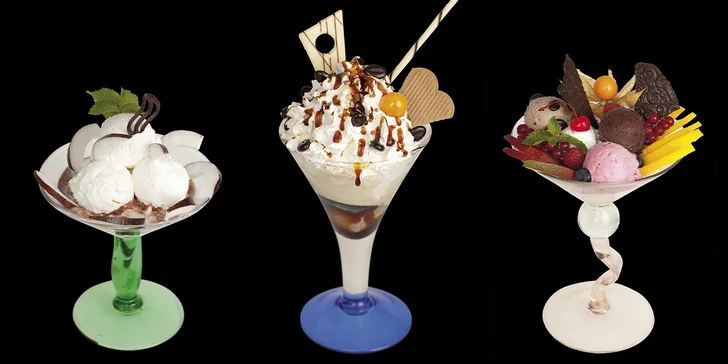 Osvěžující zmrzlinové poháry pro děti i dospělé v Café Mozart