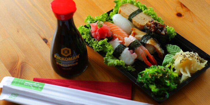 Sushi sety jak ze sna: pochoutky pro vegetariány i sépie či marinovaný úhoř