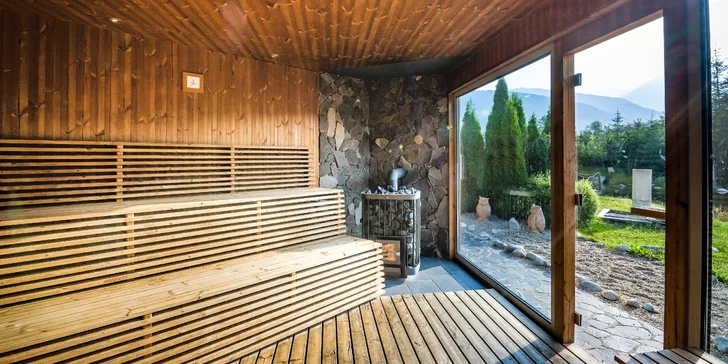 Stylový srub v Tatrách se vstupem do obřího wellness Grand hotelu Permon