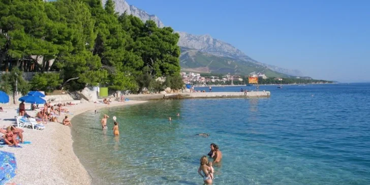 7 nocí v letovisku Baška Voda na Makarské v penzionu 250 m od pláže