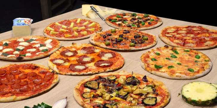 2 poctivé pizzy z pravých italských surovin: salámová, BBQ i pikantní